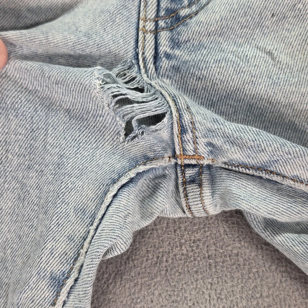 Levis Jeans Mens Selvedge Blue Light Wash Slim Thrashed Fits‎ 34x27